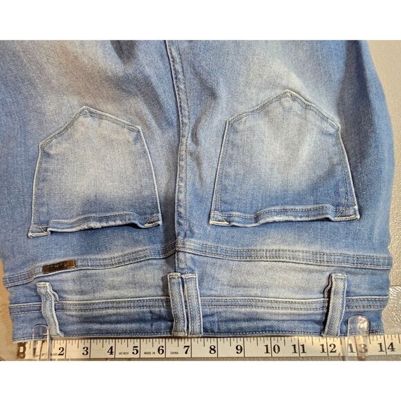 KanCan Womens 27 Sian‎ High Rise Buttonfly Flare Jeans - Picture 7 of 14